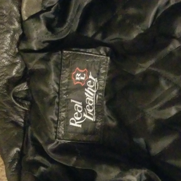 Real leather 80s vintage cafe racing jacket - Picture 3 of 4